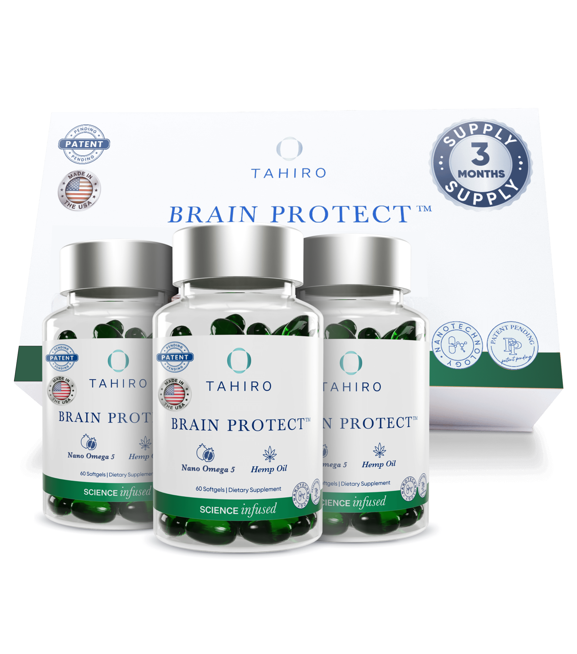 Brain Protect™ Nano Omega 5 Hemp Oil