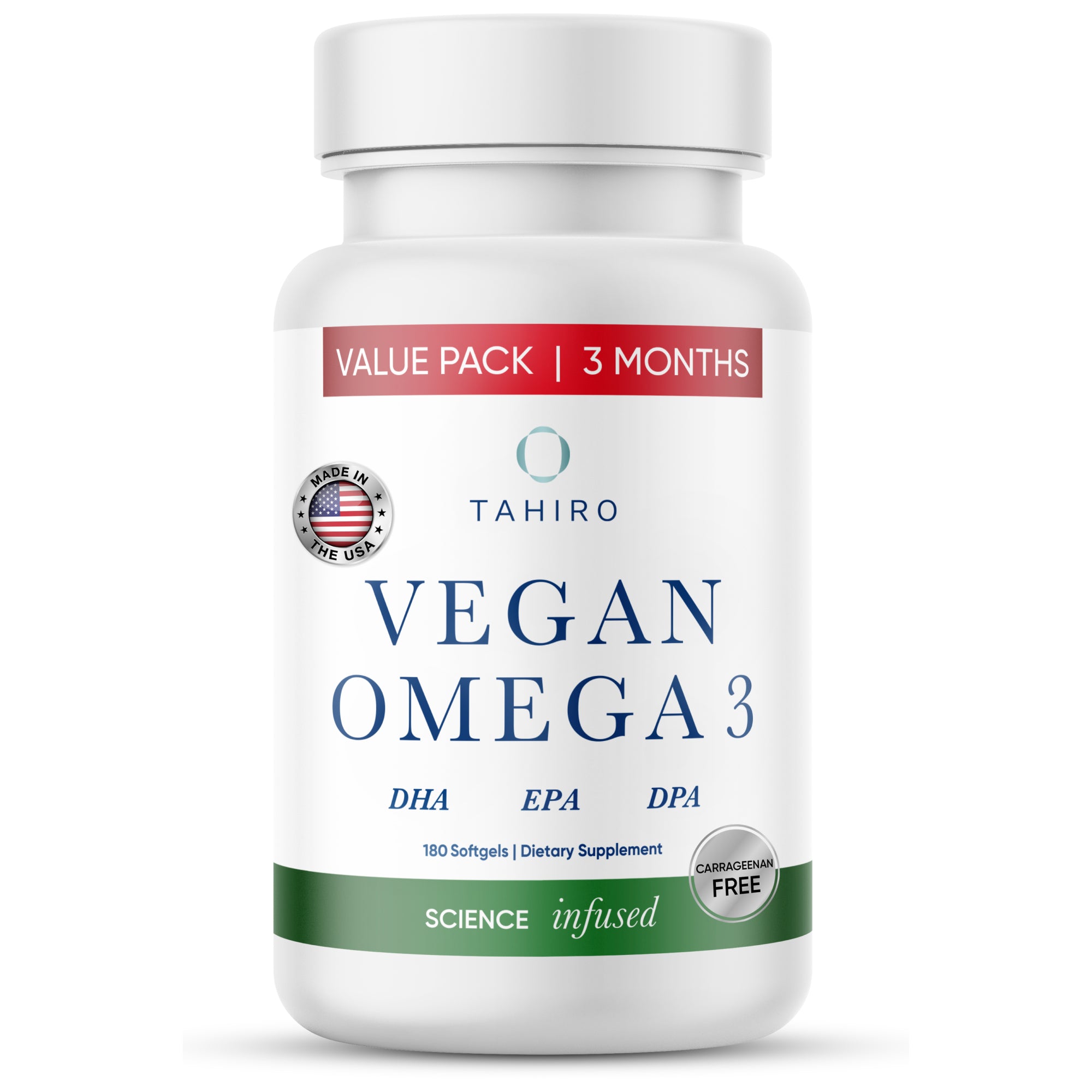 Tahiro marine algae omega 3 vegetarian supplement